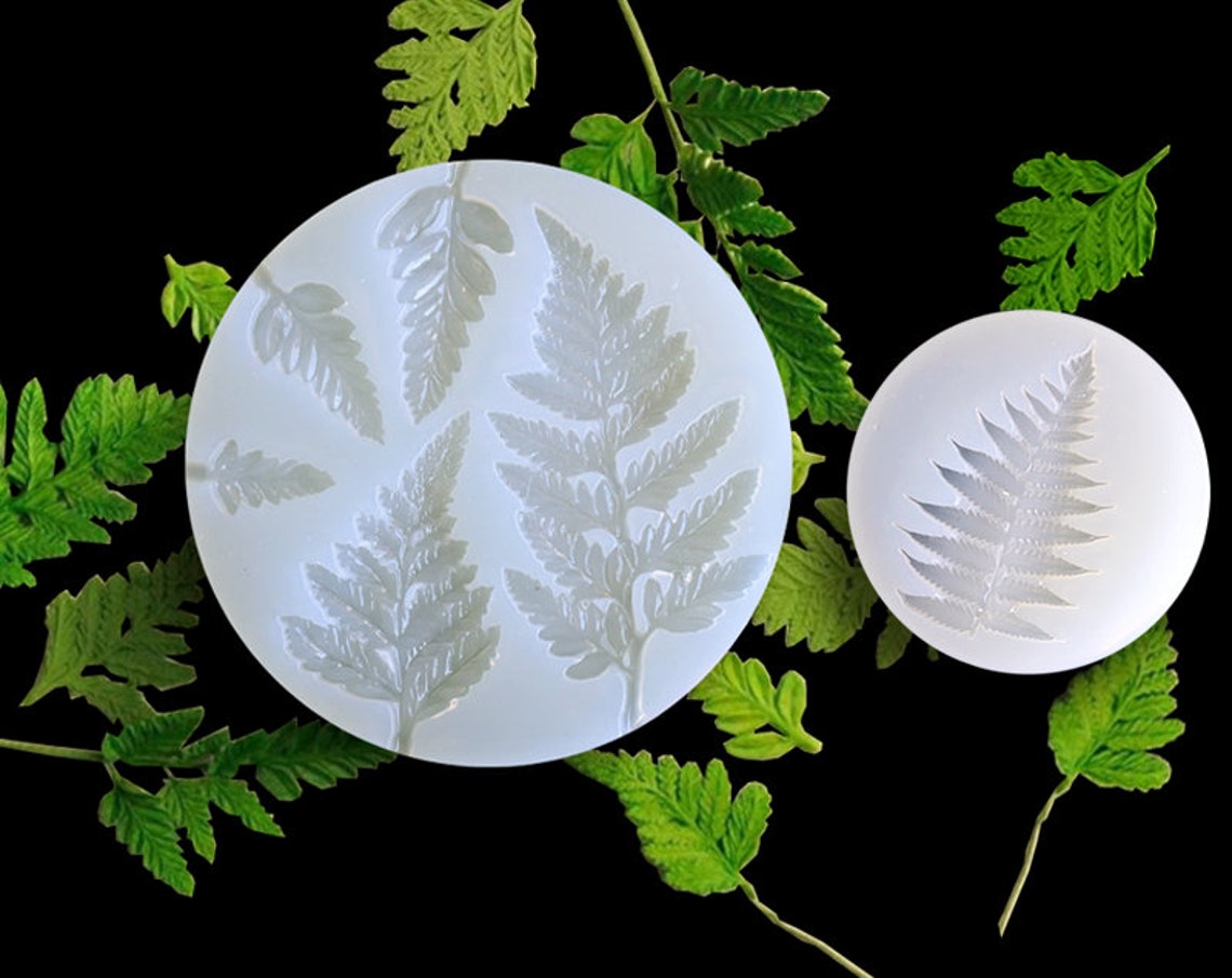 Fern Leaves Silicone Mold for Resin Leaf Resin Mold Silicone Etsy