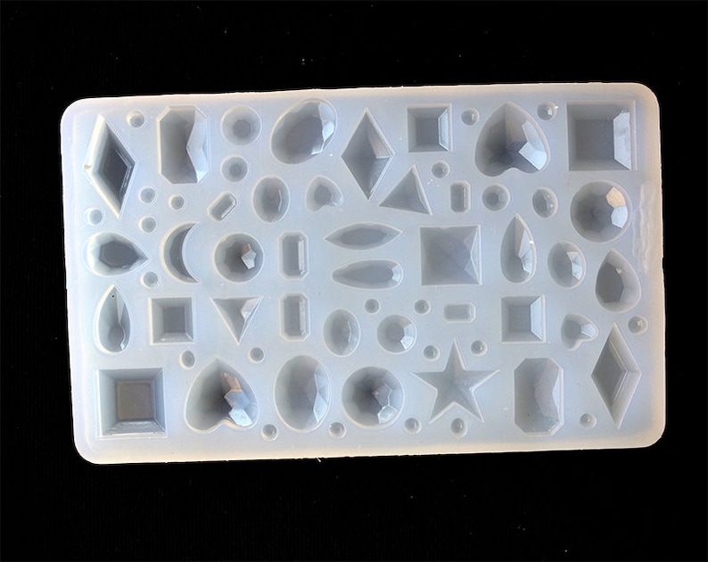 Mini Gem Silicone Mold Resin Molds for Jewelry Crystal Glue Etsy