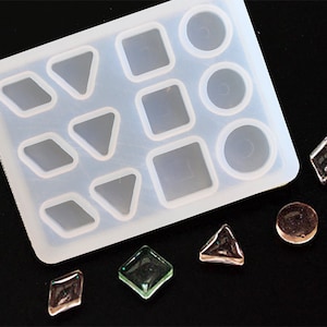 3 st cirkelform för silikon för harts, ädelstenshartsform, miniörhängesberlockform, hartsform för smycken, hartsformar för örhängen M46