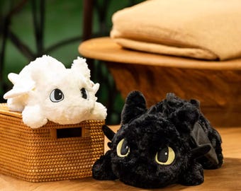 Toothless Dragon Plush: Kawaii Anime Stuffed Animal, Kids Gift