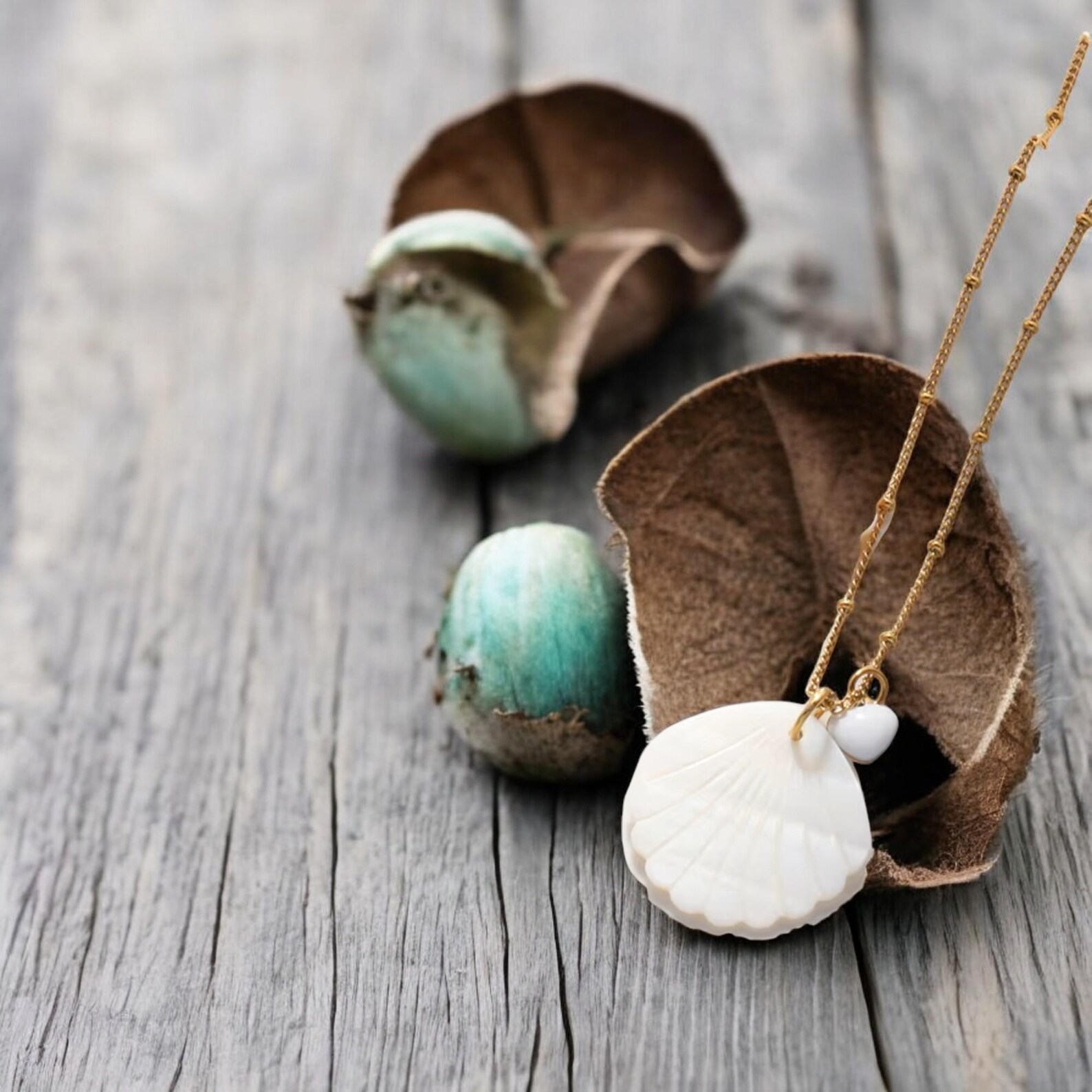 Stainless Steel Heart Pendant Necklace Set for Women – Golden Ginkgo ...