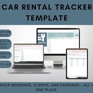 Car Rental Booking Tracker Template – Google Sheets Car Rental Log, Client & Vehicle Manager, Vehicle Rental Spreadsheet