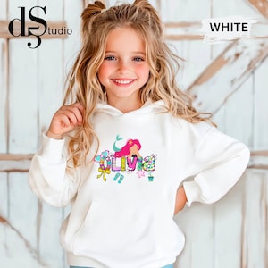 Personalized Mermaid Hoodie: Custom Toddler & Youth Birthday Outfit
