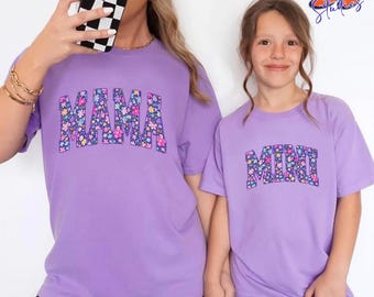 Camisetas a juego para mamá e hija, regalo para el Día de la Madre.