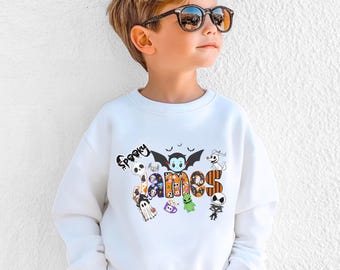 Sudadera de Halloween personalizada para niños: Sudadera con capucha personalizada para niños pequeños
