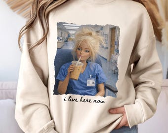 Funny Nurse Sweatshirt & Hoodie, Nurse Life Pullover, Coffee Nurse Shirt, Healthcare Worker Gift, Nursing Student Gift, Nurse Gift for Her