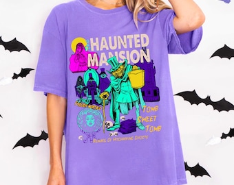 Haunted Mansion Graphic Tee, Spooky Disney Ghosts Top