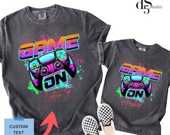 Camiseta Game On Gamer: Camiseta divertida de videojuegos para hombre