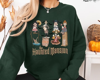 Haunted Mansion Halloween Sweatshirt: Mickey and Friends Disneyland Pullover