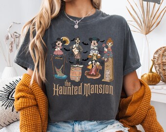 Haunted Mansion Halloween Comfort Colors Tee: Mickey and Friends Disneyland Top