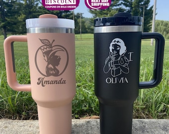 Personalized Princess Stainless Steel Tumbler | Engraved 40oz Disney Travel Cup
