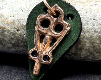 Bronze Viking Age Amulet Cicada. Ancient Slavic Artifact 10th century AD. Kievan Rus Pendant