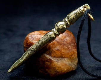 Ancient Viking Age Bronze Parchment Stylus. Slavic Needle Pen. Writing Artifact 10th century AD