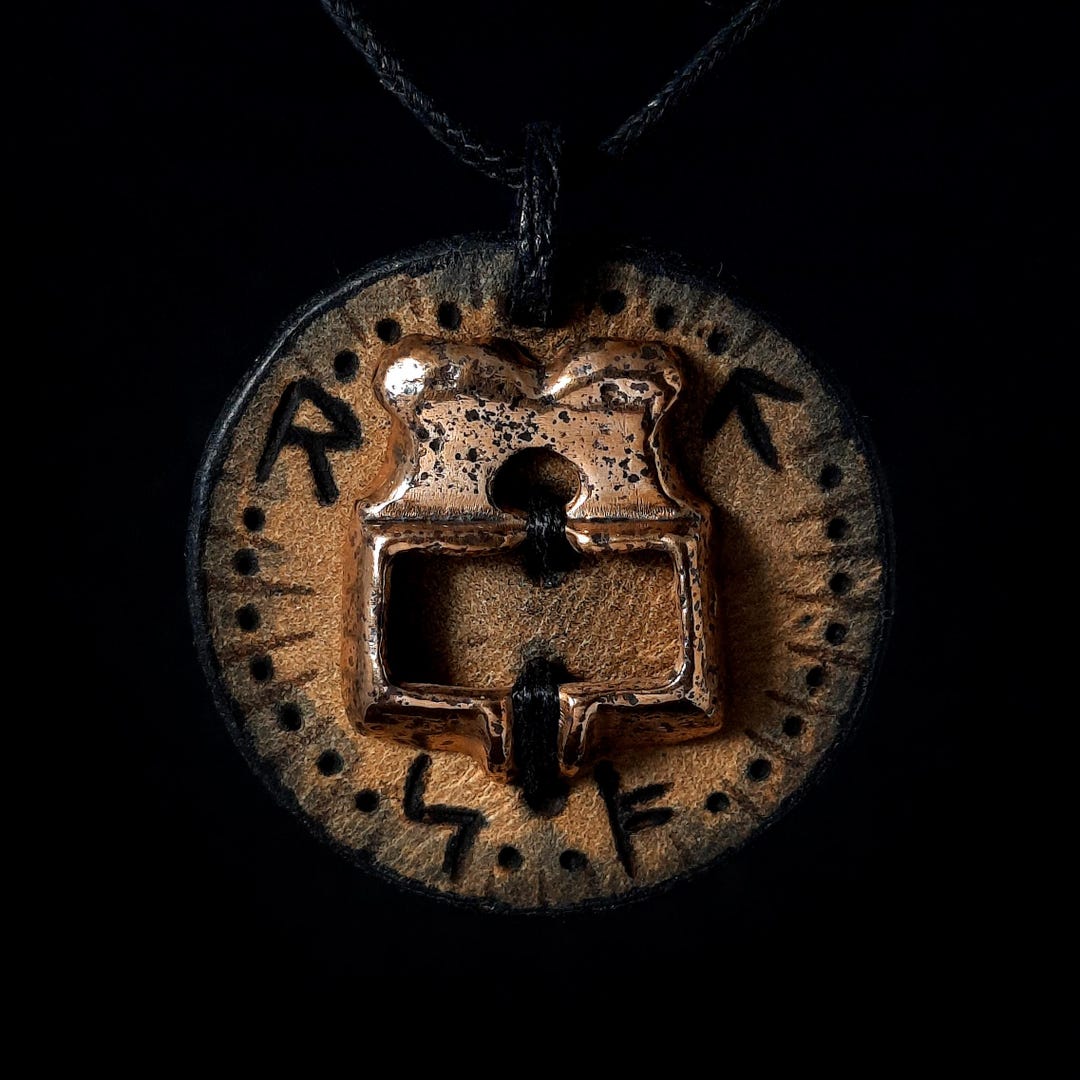 Viking Age Bronze Buckle Talisman: Celtic Runes, Ancient Kievan Rus ...