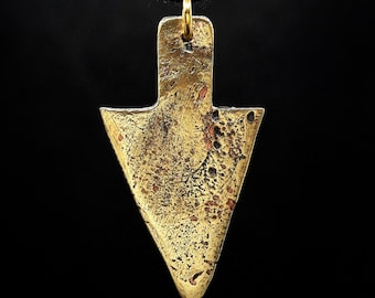 Bronze Celtic Age Flat Arrowhead "Ploschik". Scythian Artifact 9th century BC. Ancient Warrior Amulet