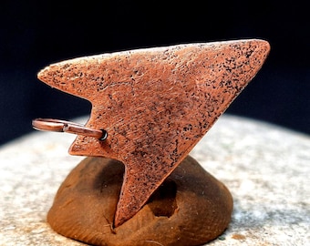 Ancient Celtic Age Bronze Flat Arrowhead Amulet "Ploschik". Scythian Warrior Artifact 10th century BC