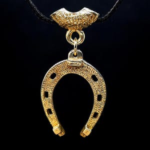 Bronze Amulet Good Luck "Horseshoe" made from bullets war in Ukraine. Slavic Pendant