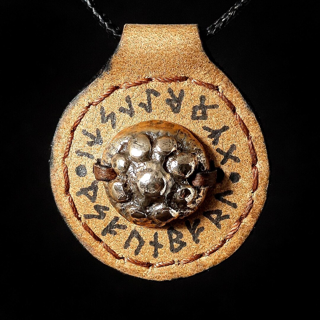 Bronze Viking Amulet Shield: Ancient Kievan Rus Artifact, Celtic Runes ...