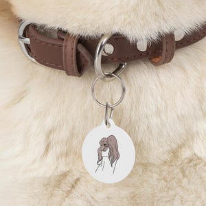 Custom Pet Tag for Dog Lovers, Personalized Dog ID, Cute Pet Accessories, Gift for Pet Owners, Unique Pet Tag Design, Premium Metal Tag
