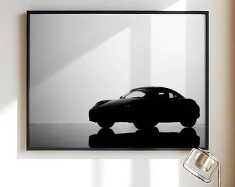 Porsche 911 Print, Vintage Porsche Black and White Wall Art, Vintage Print Photography Prints, Museum Quality Photo Print | Digital Download