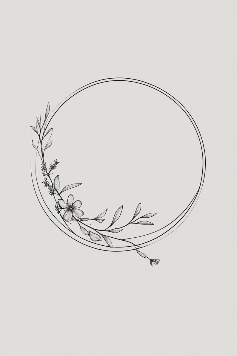 50 Minimal Floral Tattoo Designs | Fine Line Botanical Ink | Elegant ...