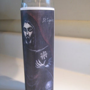 Saint Cyprian Altar candle
