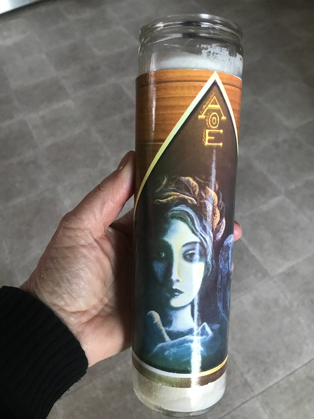 Athena Goddess of Wisdom Altar Votive Candle Handmade. Wiccan. Pagan Etsy