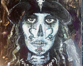 Voo  Doo Priest original painting