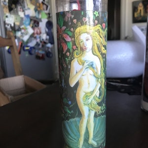 Aphrodite Goddess love drawing altar candle handmade