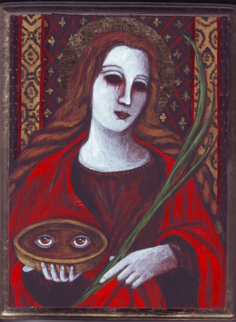 Saint Lucy icon painting image 0
