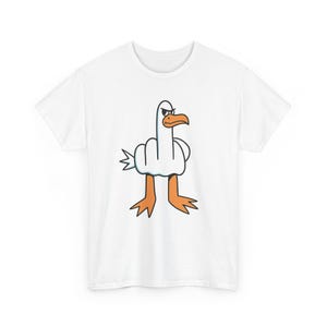Maglietta Duck You, maglietta divertente con anatra e dito medio, maglietta con grafica eccentrica dell'oca, maglietta con animali divertenti, regalo per gli amanti degli uccelli, regalo umoristico sciocco