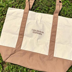 Borsa tote in tela ricamata – Regalo da viaggio personalizzato