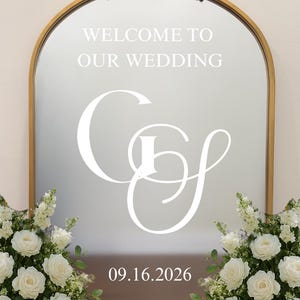 Custom Mirror Welcome Wedding Decal for Mirror Reception Sign You look Incredible Wedding Mirror Custom Decal Wedding Reception Sign