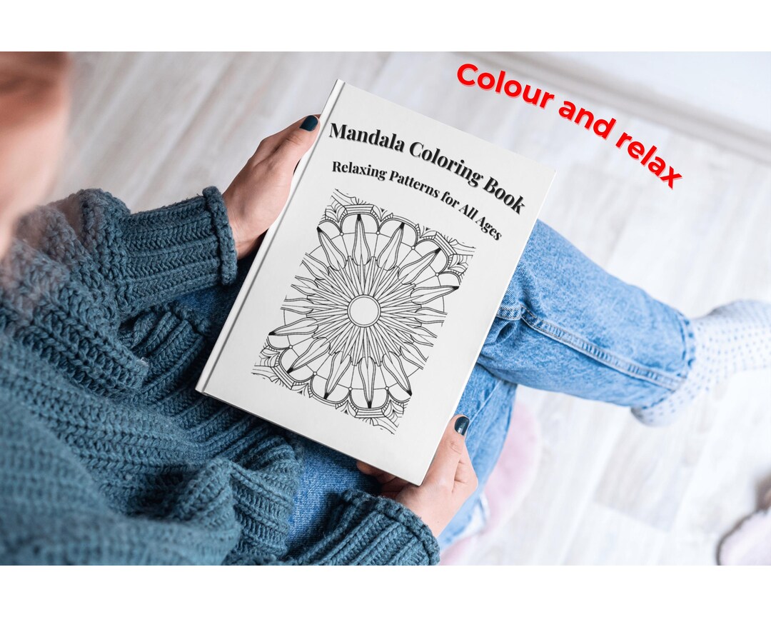 Mandala Coloring Book for Kids & Adults – Relaxing Printable Pages for ...