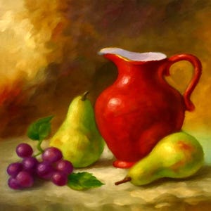 Natura morta in cucina: stampe su tela vintage con natura morta, uva e vite, decorazioni classiche per la sala da pranzo, opere d'arte rustiche con tema di frutta.