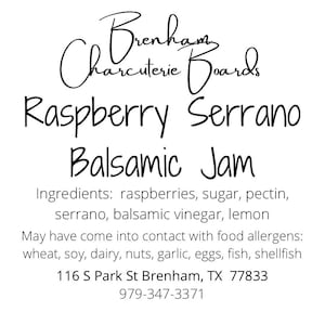 Raspberry Serrano Jam