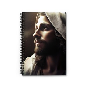 Inspirational Jesus Spiral Notebook - Ruled Line, Motivational Journal, Faith-Based Stationery, Christian Gifts, Prayer Journal, School
