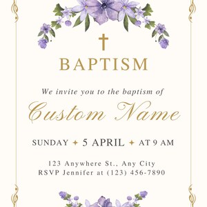 Custom Baptism Digital Cards or Made to Order Baptism Cards, Baptism, Communion, Catholic, Baby Baptism, Catholic First Communion
