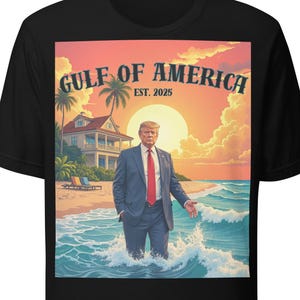 Maglietta Trump del Golfo d&#39;America - Maglietta repubblicana politica pro Trump - Maglietta politica patriottica per repubblicani e conservatori - Maglietta MAGE