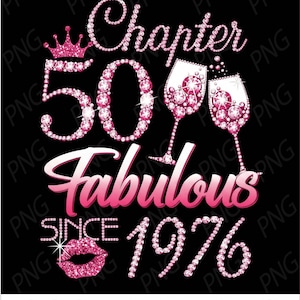Capítulo 50 fabuloso desde 1976 png, Capítulo 50 png, desde 1976 png, cumpleaños 50 png, 50 cumpleaños Png, Descarga digital instantánea