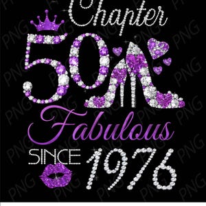 Chapter 50 fabulous since 1976 png, Chapter 50 png, since 1976 png, brithday 50 png, 50th birthday Png, Instant Digital Download