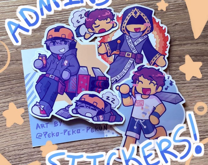 Roblox Forsaken Admins Glossy Vinyl Sticker Pack - Etsy