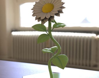 Margarita imprimible en 3D, ideal para el hogar o como regalo. Archivo digital STL de margarita. Regalo perfecto para él con archivo STL. Compatible con impresoras 3D.