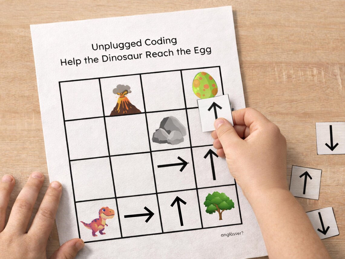 Unplugged Coding for Kids | STEM Activity Printable for Preschool ...