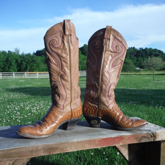 larry mahan snakeskin boots