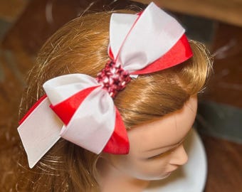 Rotes Schleifen-Haarband – Großer Look Für Party, Cosplay & Alltag, Weicher Stoff