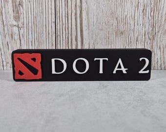 Dota 2 Desk Sign: 3D Printed Gamer Decor
