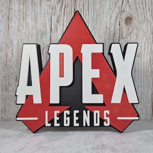 Apex Legends 3D Printed Desk Sign: Custom Gamer Decor