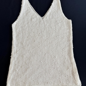 Handmade Pearl Embellished Summer Blouse Mercerized Cotton Crochet Top Lightweight Modest Elegant Gift for Her