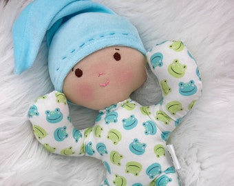Baby’s first doll, soft doll for baby, first birthday gift, handmade doll, gift for baby